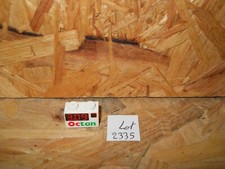 #2335# LEGO 6562 POMPE A ESSENCE OCTAN BRIQUE BLANCHE 1X2 IMPRIMEE ref 3004px1