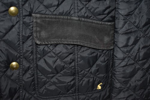 Joules Quilted Jacket Moredale Navy Blue Padded Country Full Zip Womens UK 10 - Picture 5 of 13