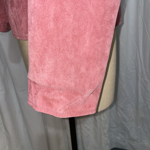 Cherokee Rose Pink Fuchsia Genuine Suede Leather Blazer S With Vaneli 6.5 Slides - Picture 15 of 23