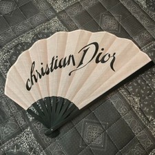 Dior Christian Dior folding fan sense fan unused rare pink black Limited