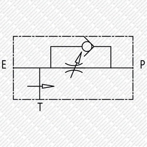 Válvula de control de corriente hidráulica de 3 vías remolque de cantidad con válvula de retención de elusión RFP3 - Imagen 4 de 4