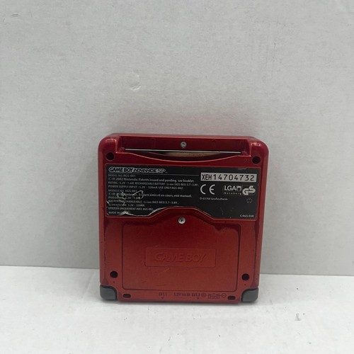 CONSOLE NINTENDO GAME BOY ADVANCE SP AGS-001 ROSSO con CARICATORE - Foto 4 di 11
