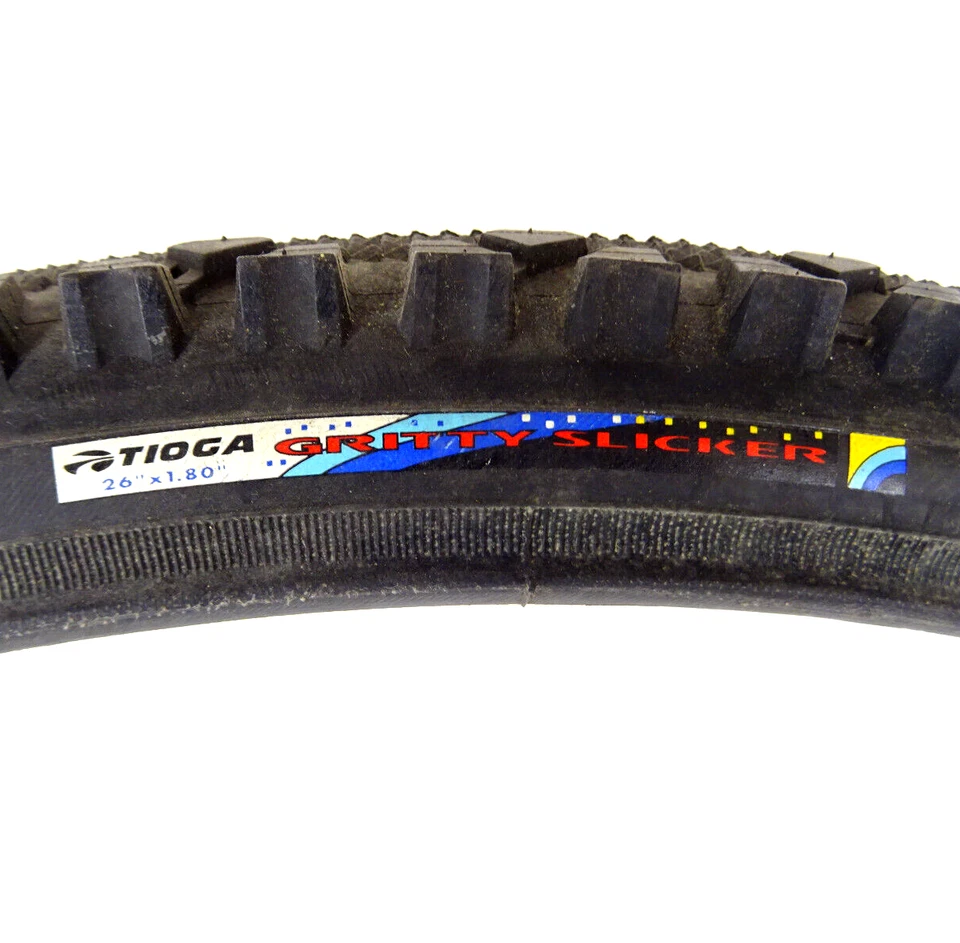Neumático semi-liso para bicicleta ATB retro NOS 90s Tioga Gritty Slicker 26" x 1,80 TY-264-F2 Foto 2 de 4