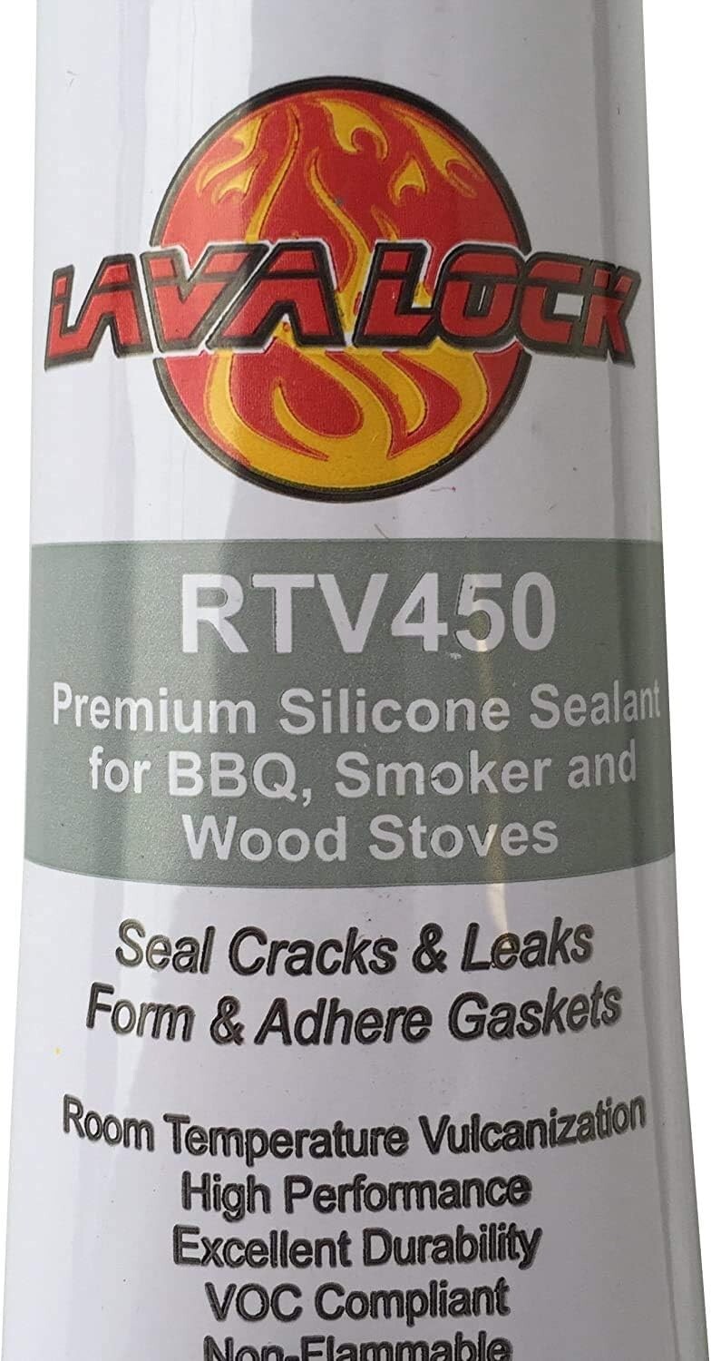 LavaLock® Food Safe BBQ Grade Adhesive Grill Smoker High Temp RTV clear