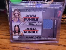 Charlotte Flair Baszler 2021 Topps WWE Undisputed Royal Rumble Mat Relic #44/99