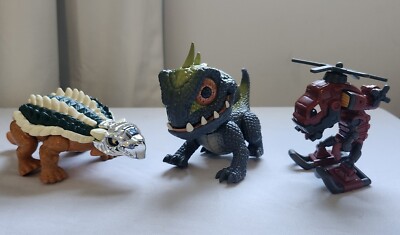 2010 Mattel Prehistoric Pets Snaptors Chowzer Figure Dinosaur + Two Mattel Toys