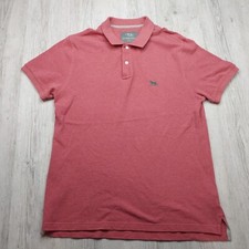 Gunn Polo Sports Fit Men  s Golf Polo Shirt Red Melange Size Large 100 Cotton