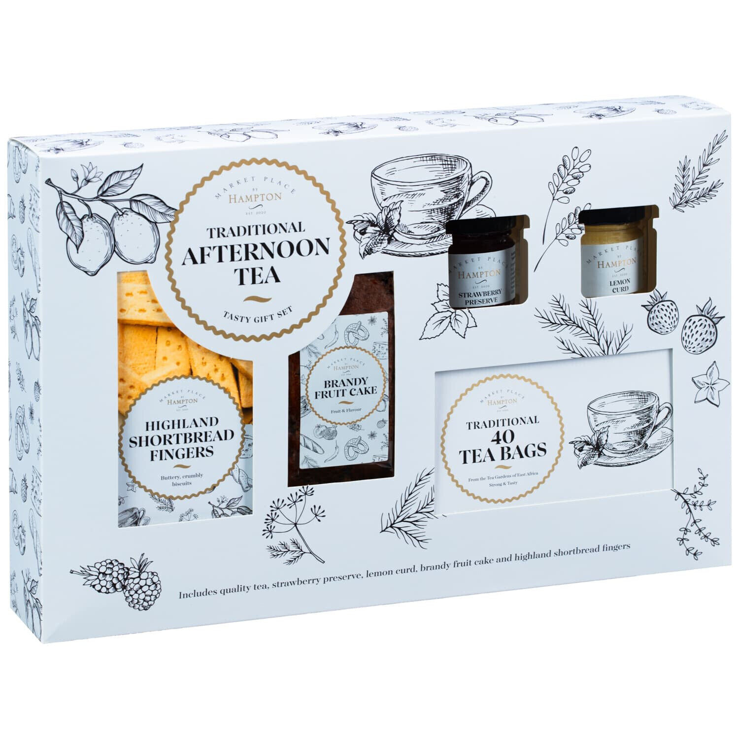 Hampton Afternoon Tea Gift Set Traditional Afternoon Tea Xmas Gift Box