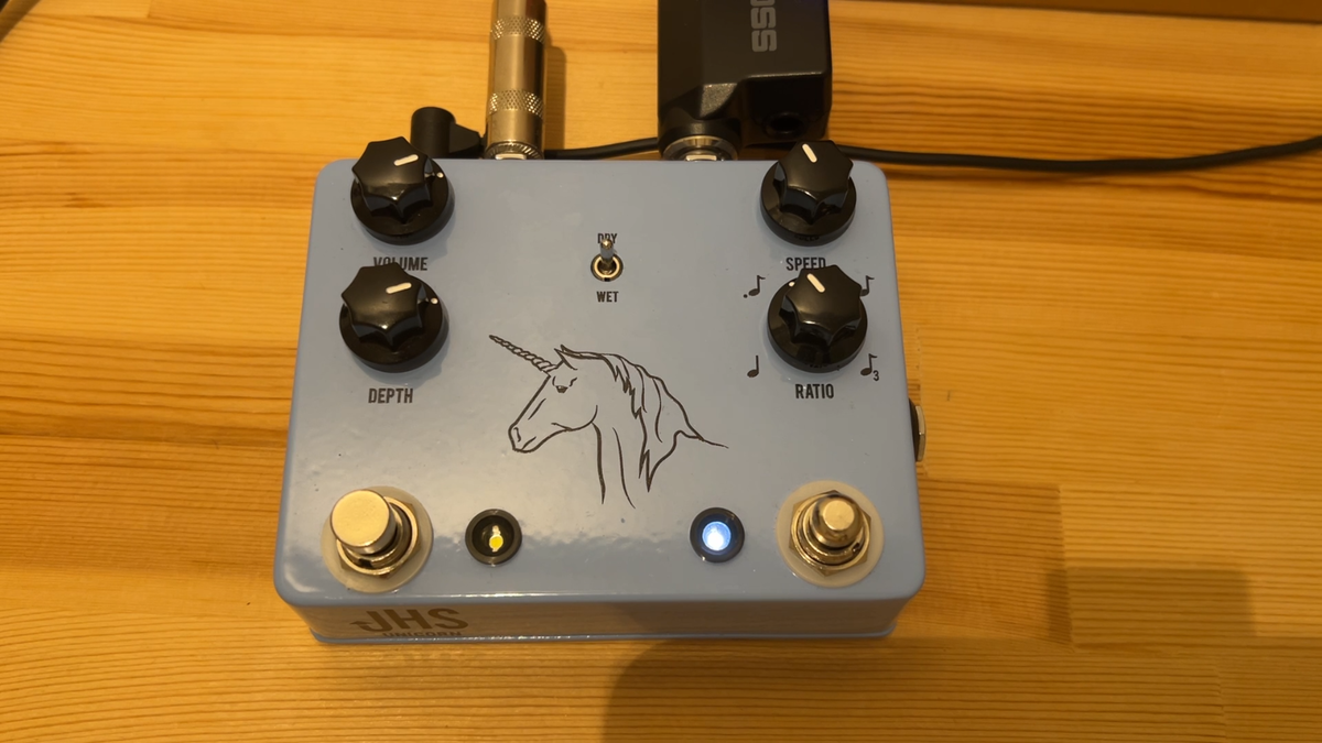 JHS unicorn V1 effects pedal for guitar uni-vibe simulate w JHS unicorn V1 effects pedal for guitar uni-vibe simulate w