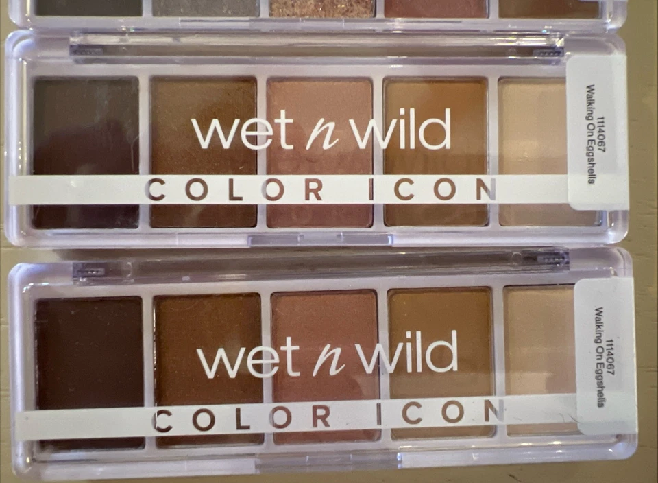 5~Wet N Wild Eyeshadows~Mix~New~ My Lucky Charm/Walking On Eggshells/Camoflaunt - Image 2 of 4
