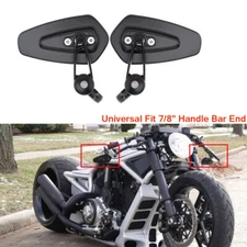 Motorcycle 7/8" Handle Bar End Mirrors For Harley V Rod Muscle Custom