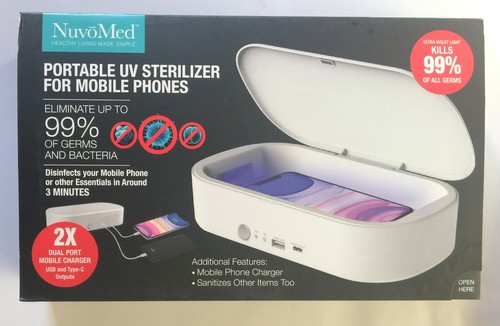 NuvoMed Portable UV Sterilizer for Mobile Phones~ Eliminate up 99% of Germs-Seal - 第 1/6 張圖片