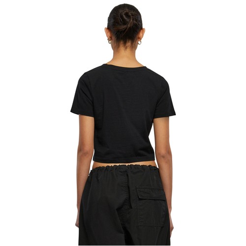 MissTee T-Shirt Muah Cropped Tee bauchfrei Mund Ladies Baumwolle Jersey Damen - Picture 5 of 12
