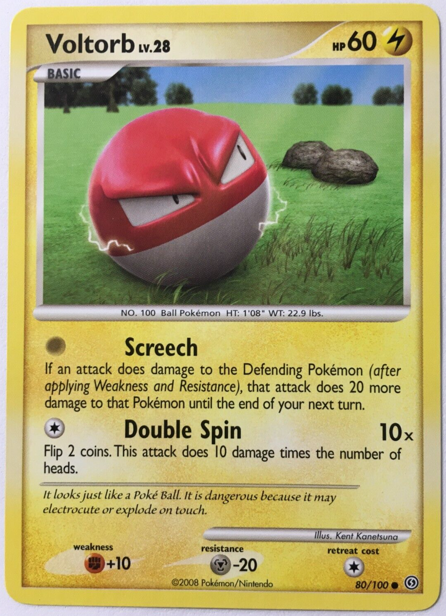 ヒトデマン ホロカード 120/163 POKEMON VOLTORB LV.28 80/100 D&P STORMFRONT COMMON NEAR MINT