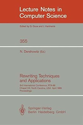 Rewriting Techniques and Applications: 3rd International Buch Springer