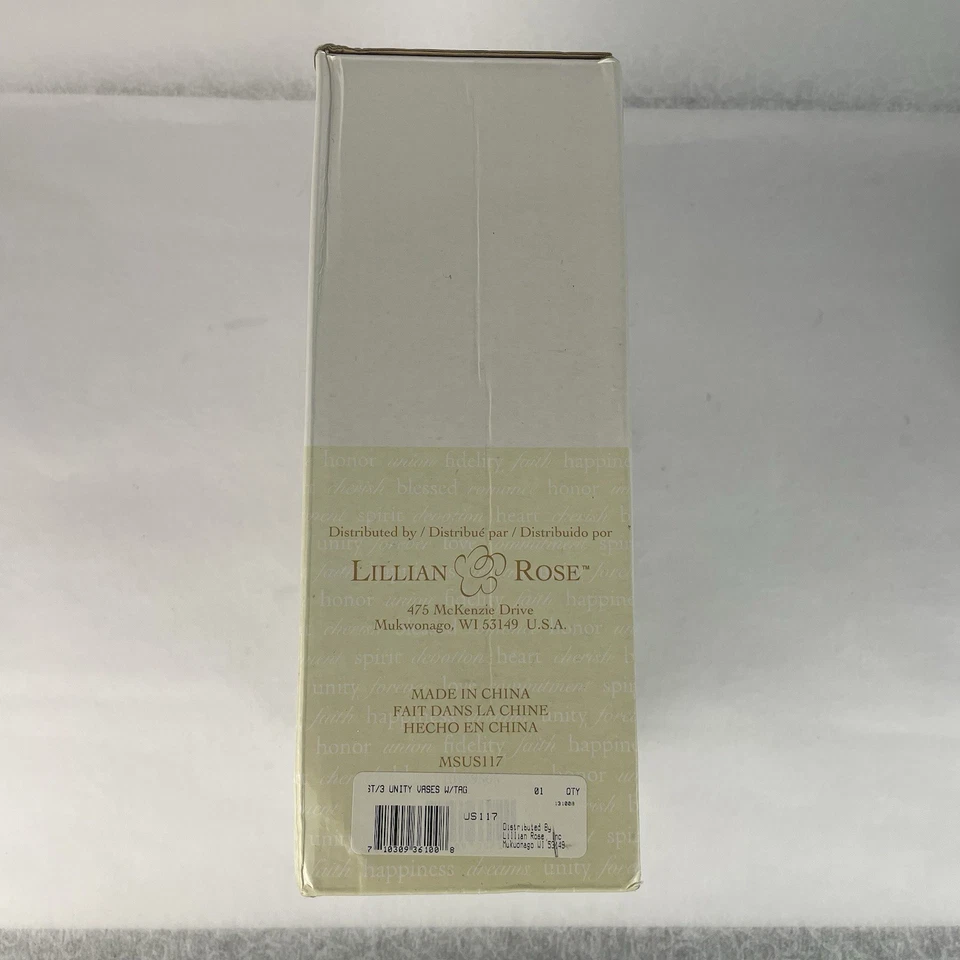 Jarrón de 3 piezas de vidrio Lillian Rose Unity Sand Set Foto 2 de 4