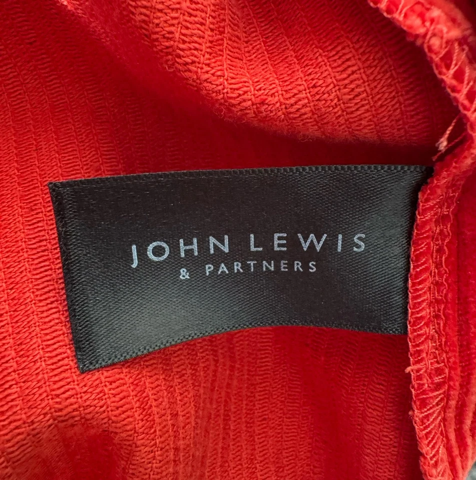 John Lewis Women’s Rust RedCord Wrap Skirt Knee Length Size 16 - Image 4 of 4