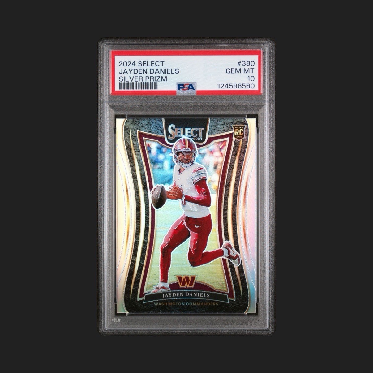 2024 PANINI SELECT SILVER PRIZM SUITE LEVEL #380 JAYDEN DANIELS RC PSA 10 🔥