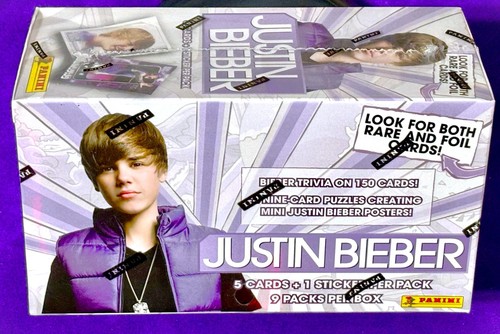2010 Panini Justin Bieber UNOPENED BOX * 9 SEALED PACKS * Drake ROOKIE Card RC ?