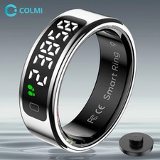 New COLMI R12 Smart Ring, Touch Display Wireless Charging Health Manager