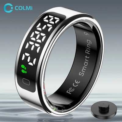 New COLMI R12 Smart Ring, Touch Display Wireless Charging Health Manager