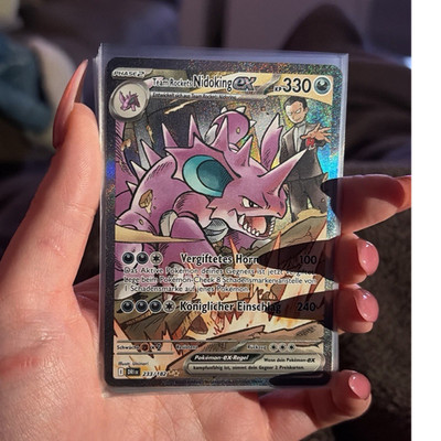 Team Rocket's Nidoking ex SV10 233/182 DE Secret Rare Holo 330
