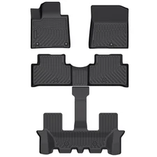 Floor Mats Liner for Kia Sorento 2021-2025 Black TPE All-Weather 5 Pcs