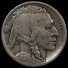 1913 d t1 5C Buffalo Nickel Circulated Coin