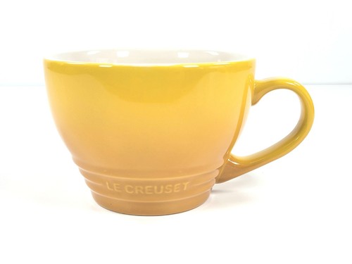 Le Creuset Stoneware Large Cappuccino Cup / Coffee Mug Color ~ NECTAR - Picture 1 of 7