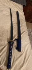 30'' Blue Sharp Steel Japanese Samurai Practical Sword Katana Used