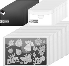 Magnetic Sheets for Dies Storage, Stamp and Die Storage Pockets, 20 Pack, 5.3x7