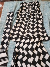 Vintage 70s XS Women's Bell Bottom Pants Matching Sash And Vest