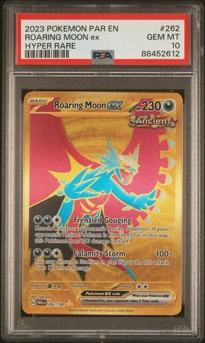 2023 Pokemon Par EN-Paradox Rift Roaring Moon EX Hyper Rare #262 PSA 10 Gem Mint