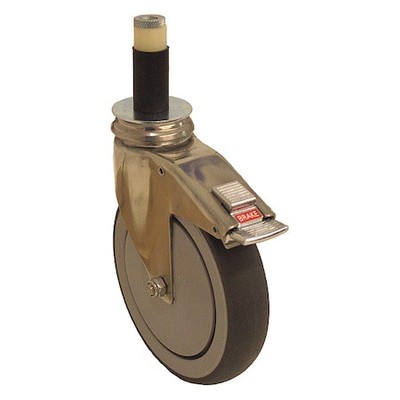 Zoro Select P14s-Rp060k-Sx3-Tb Stem Caster,240 Lb. Ld,13/16'' Stem Dia.