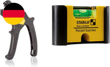 JOKARI 20050 Abisolierzange Super 4 Plus, Schwarz, 1 Stück & STABILA Mini-Wasser