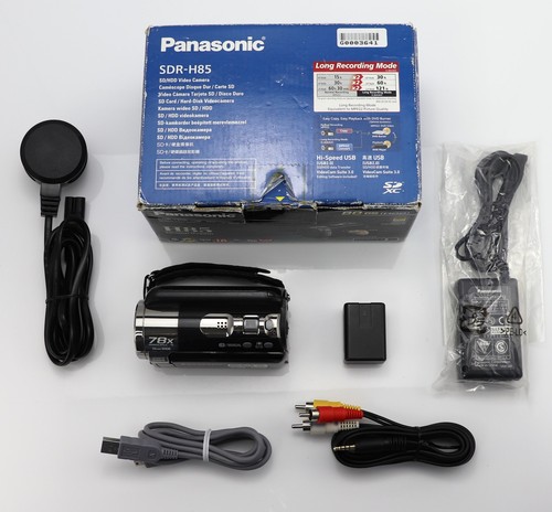PANASONIC SDR-H85 CAMCORDER BOXED 80GB HARD DRIVE / SD CARD DIGITAL VIDEO CAMERA - Picture 3 of 8