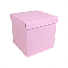 Cube Storage Boxes Fabric Box Organiser Foldable Collapsible Canvas Basket UK