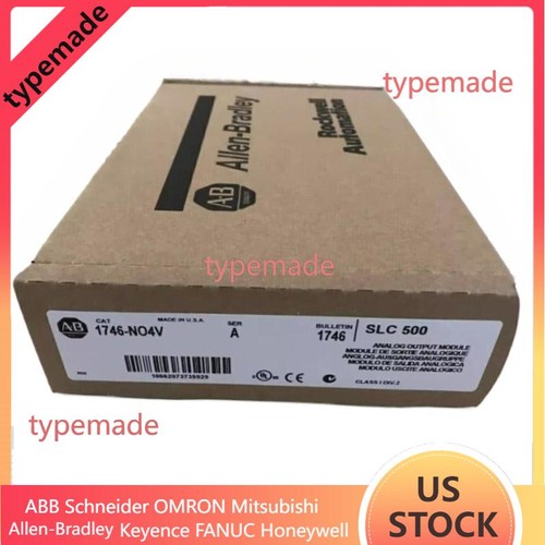 New Factory Sealed AB 1746-NO4V SER A SLC 500 PLC Analog Output Module 1746NO4V