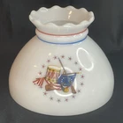 Vintage American Bicentennial Milk Glass Lamp Shade