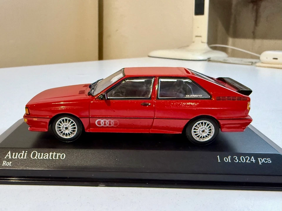 MINICHAMPS 430019420 AUDI QUATTRO ROSSO 1981 1/43 - Immagine 2 di 4