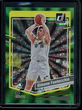 2023-24 Donruss Simone Fontecchio Green Laser Holo Utah Jazz #143