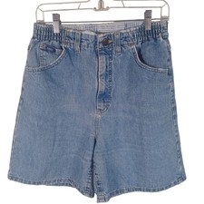 Lee Vintage Womens 90s Mom Shorts Bareback Light Wash Thrashed Grunge Baggy 10