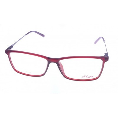 s.Oliver Brille Herren Damen  Rot Rechteckig 93541 Kunststoff