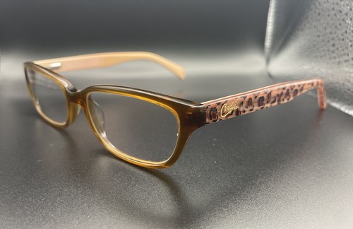 Candies Eyeglass Frames "India" 51-51-135 Women's Leopard Print Pink/Brown