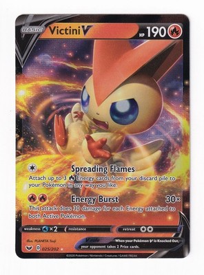 Victini V 025/202 -  Sword & Shield - NM Ultra Rare - Pokemon TCG