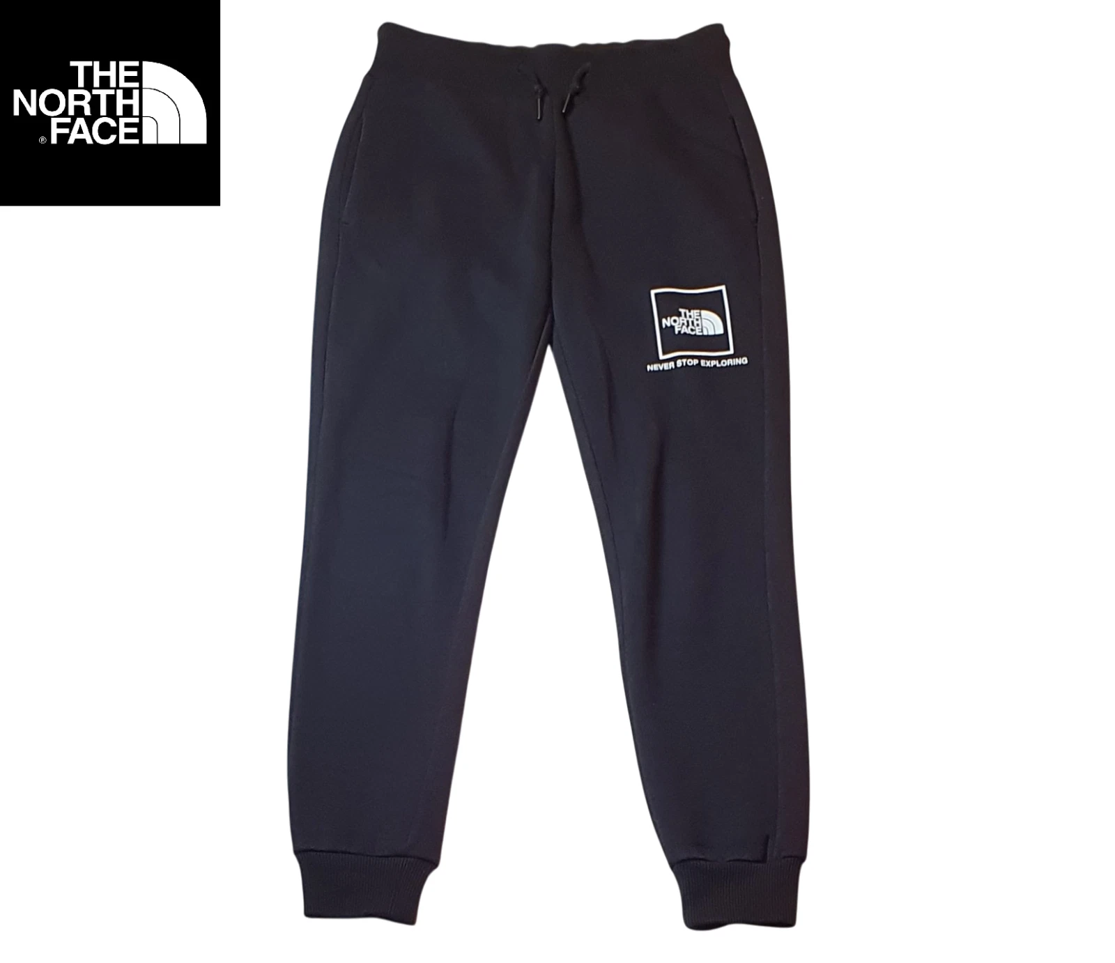 The North Face Womens Black Tapered Joggers Size XS Lined Softshell Warm Bottoms
