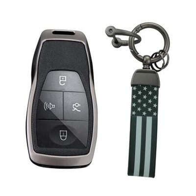 Zinc Alloy Key Case for Baic Beijing BJ40 Plus EX5 EU5 EC5 BJ80 U7 A Gun Black