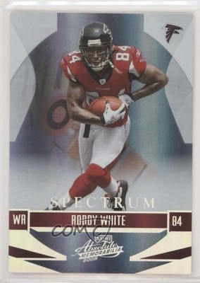 2008 Playoff Absolute Memorabilia Spectrum Silver 75/100 Roddy White #7 d4y