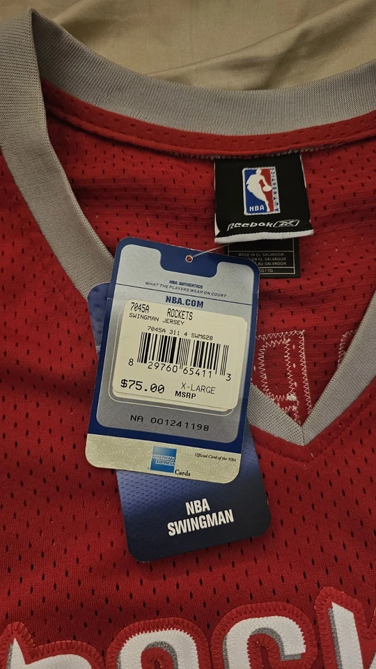Футболка Tracy McGrady Houston Rockets красная Reebok Swingman XL +2 Adidas новая  - Изображение 3 из 4