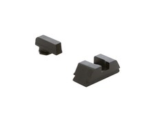Ameriglo Defoor Black Serrated Front/Flat Black Rear Sight For Glock 42,43,43x